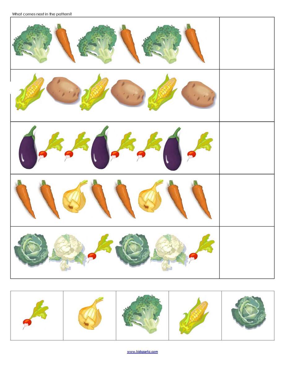 Vegetables Theme Activities And Printables For Preschool And Kindergarten KIDSPARKZ Free Counting Vegetables Worksheet For Preschool