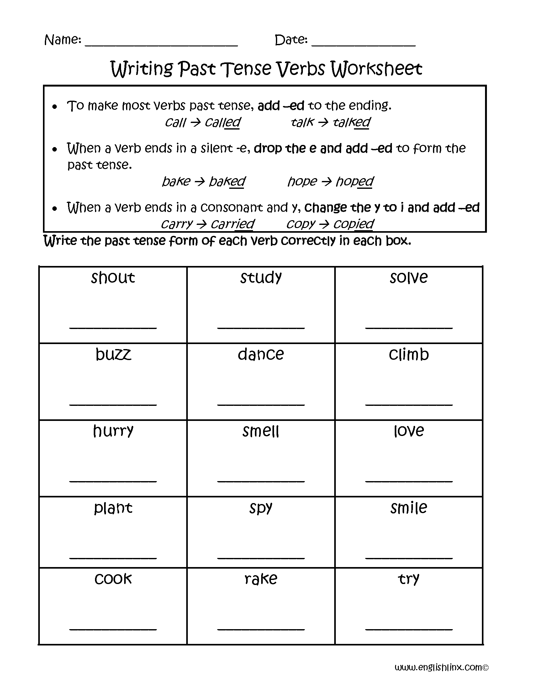 Verbs Worksheets Verbs Tenses Worksheets Tenses Activity For Grade 4 Worksheets Library
