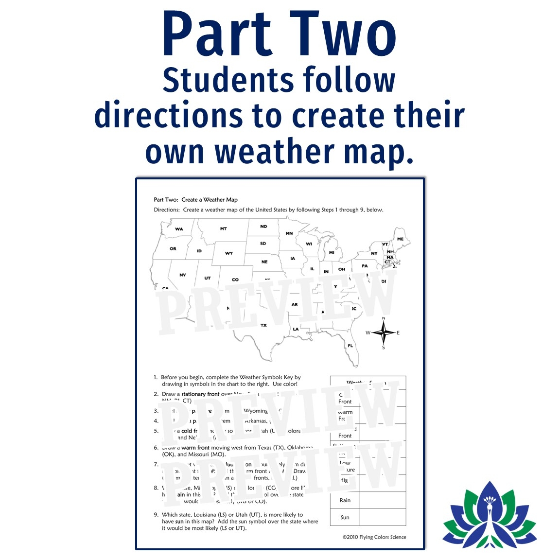 Weather Maps Worksheet Flying Colors Science Weather Maps Worksheet Flying Colors Science