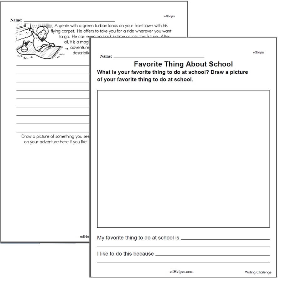 Writing Worksheets For Creative Kids Free PDF Printables EdHelper Writing Worksheets For Creative Kids Free PDF Printables Worksheets Library